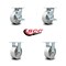 Service Caster Tool Box Caster Wheel Set 5'' Semi Steel Cast Iron Swivel Casters, 4PK TOOL-SCC-30CS520-SSB-TLB-2-R-2 - alternate 6